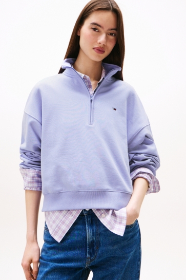 Tommy Jeans TJW BXY S FLAG 1 4 Z DW0DW21589 C5Z VINTAGE IRIS