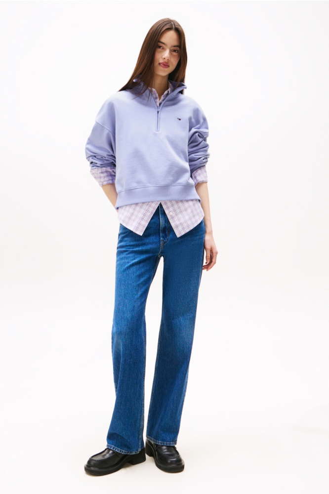 Tommy Jeans paarse dames sweater | Model