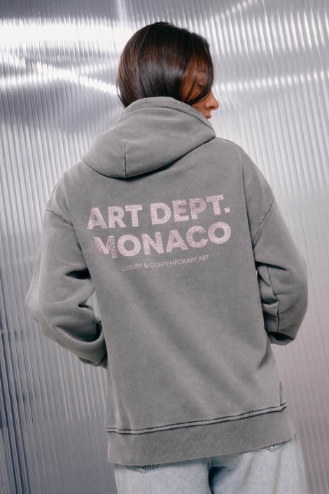 Malelions grijze dames sweater | Model vooraanzicht