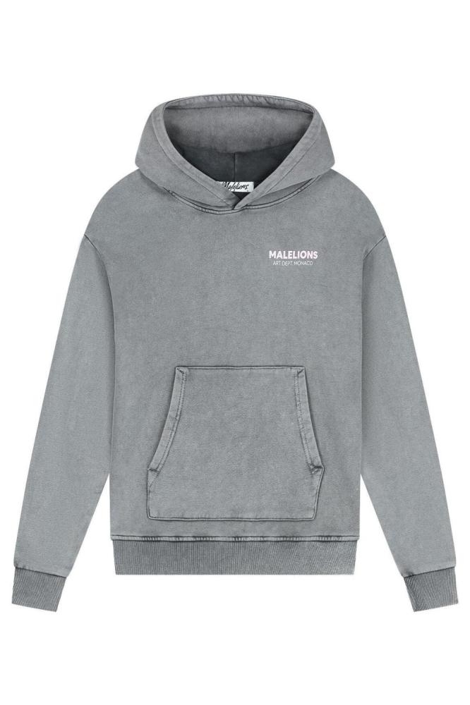 Malelions grijze dames sweater | Vooraanzicht