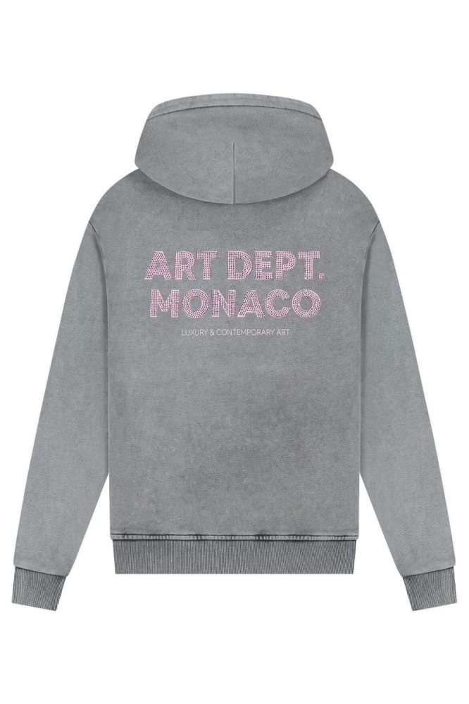 Malelions grijze dames sweater | Achteraanzicht