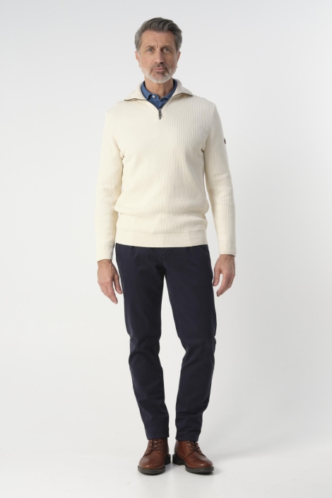 Campbell ecru heren trui | Model
