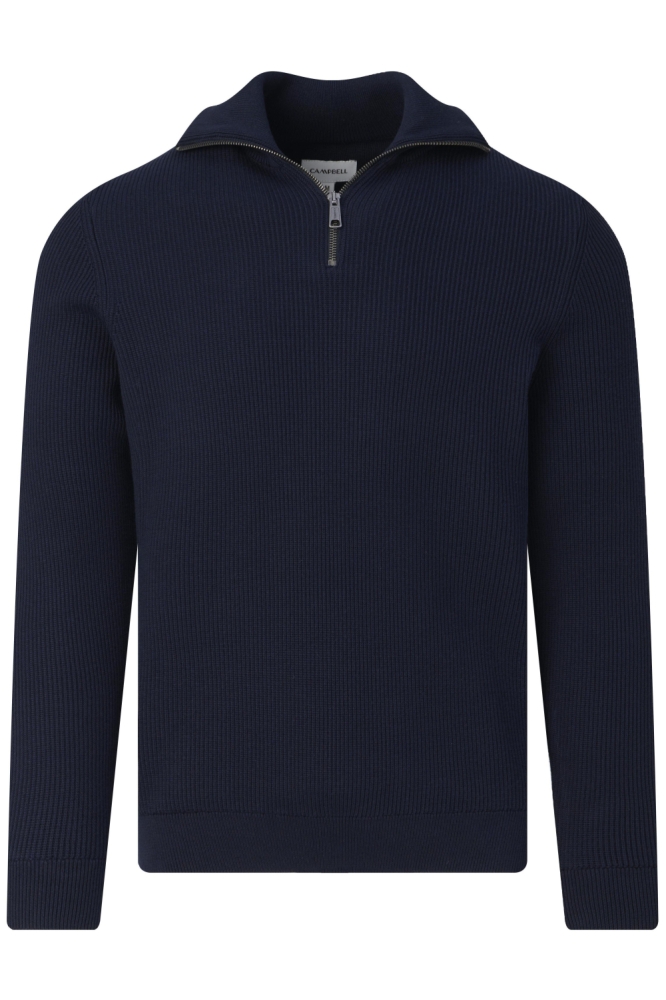 Campbell blauwe heren trui | Vooraanzicht