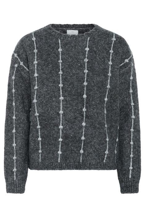 Kaffe grijze dames trui | Vooraanzicht