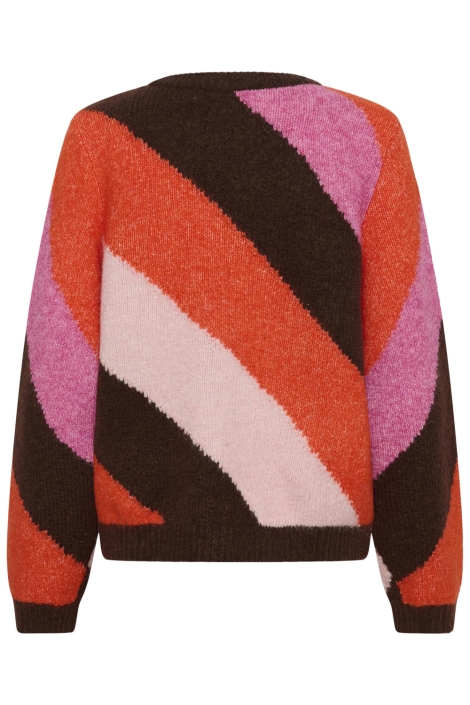 Culture bruine dames trui | Achteraanzicht