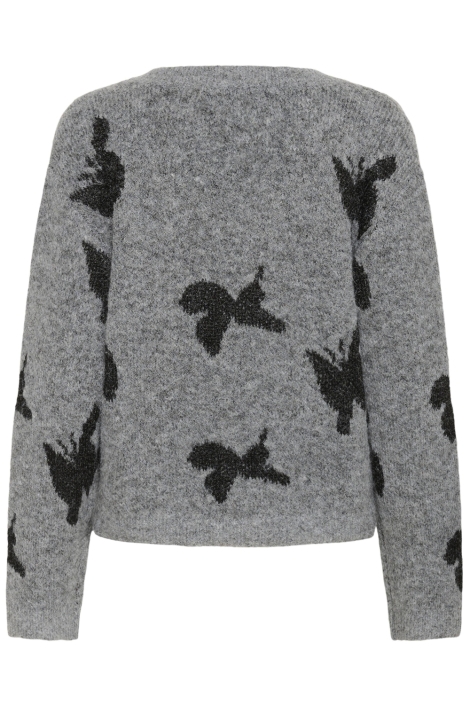 Culture grijze dames trui | Achteraanzicht