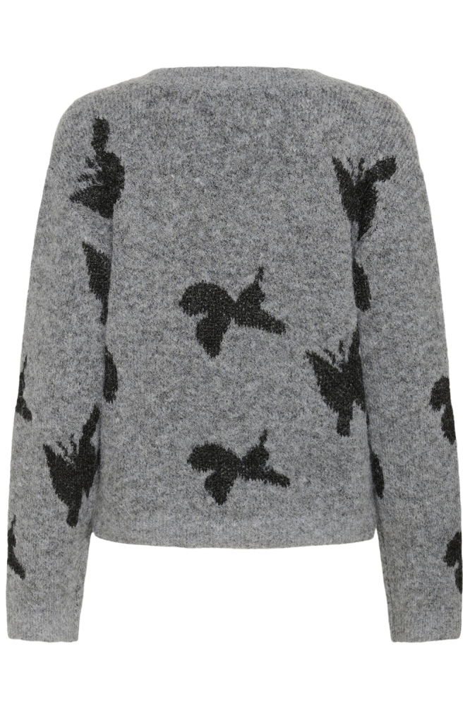 Culture grijze dames trui | Achteraanzicht