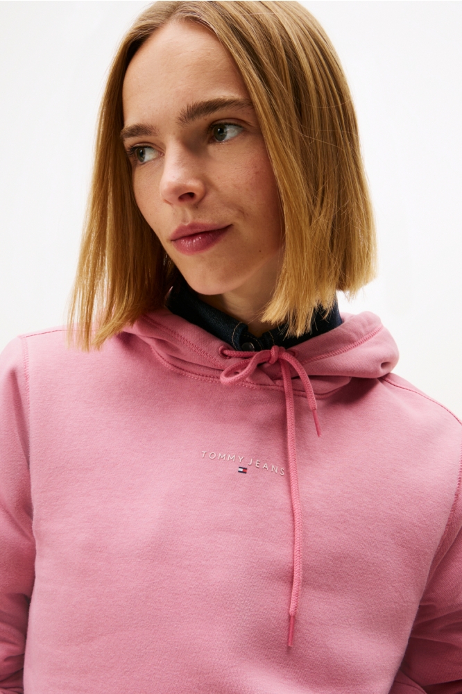 Tommy Jeans roze dames sweater | Close up