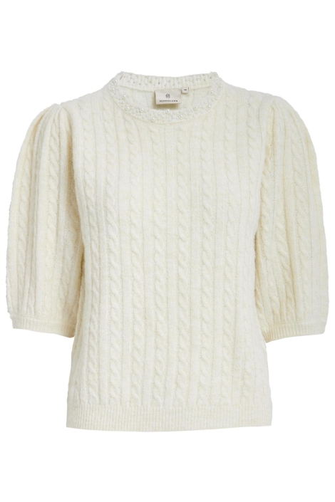 Peppercorn ecru dames trui | Vooraanzicht