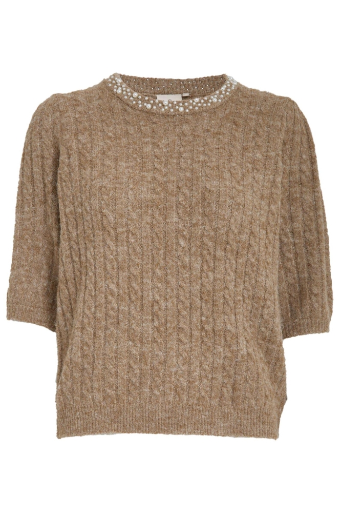 Peppercorn camel dames trui | Vooraanzicht