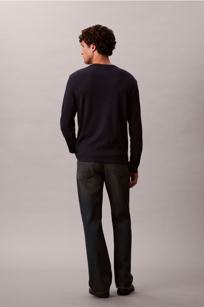 Calvin Klein blauwe heren t-shirt | Model achteraanzicht