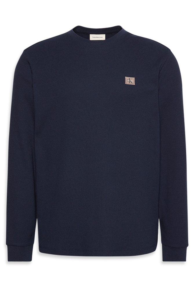 Calvin Klein blauwe heren t-shirt | Vooraanzicht