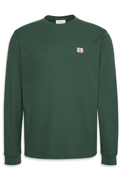 Calvin Klein groene heren t-shirt | Vooraanzicht