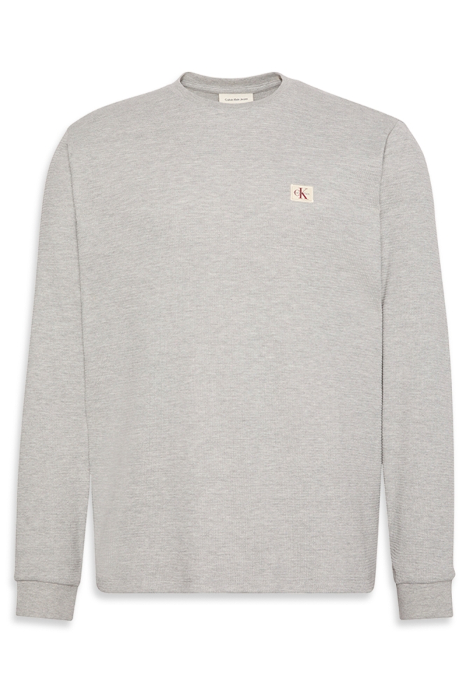 Calvin Klein grijze heren t-shirt | Vooraanzicht