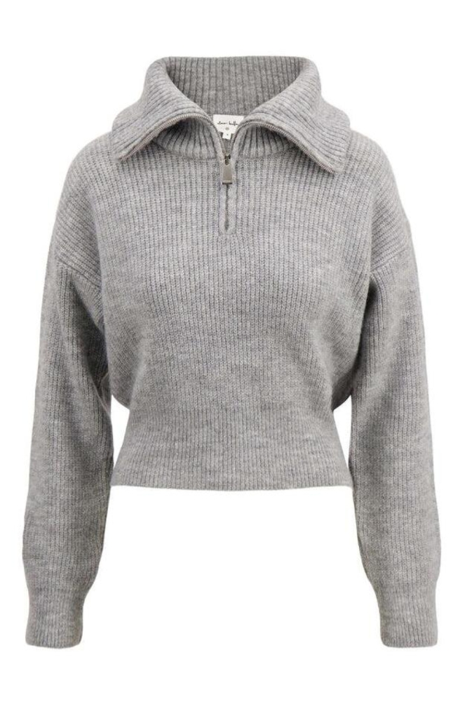 Zusss grijze dames trui | Vooraanzicht