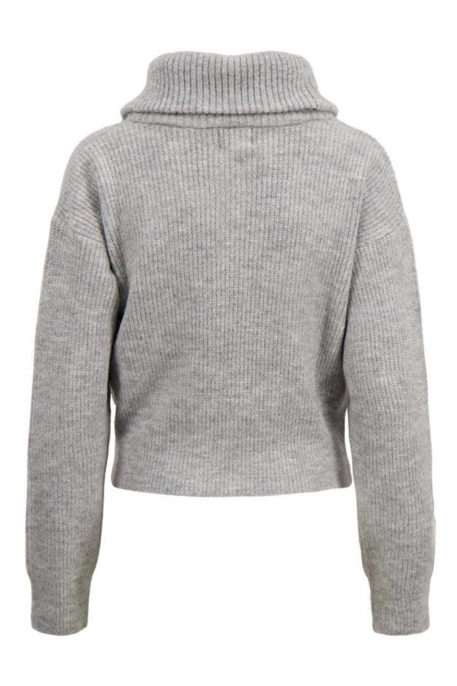 Zusss grijze dames trui | Achteraanzicht