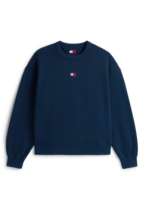 Tommy Jeans blauwe dames sweater | Vooraanzicht