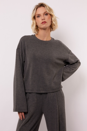 Fluresk RAYNELLE SWEATER 25NQF26 408 SMOKE