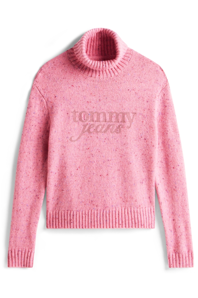 Tommy Jeans roze dames trui | Vooraanzicht