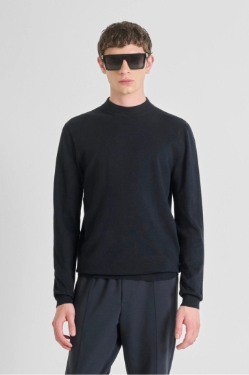 Antony Morato Trui SWEATER SLIM FIT IN STRETCH MMSW01407 YA500002 7139 MARINE