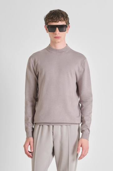 Antony Morato SWEATER SLIM FIT IN STRETCH MMSW01407 YA500002 2047 MASTIC