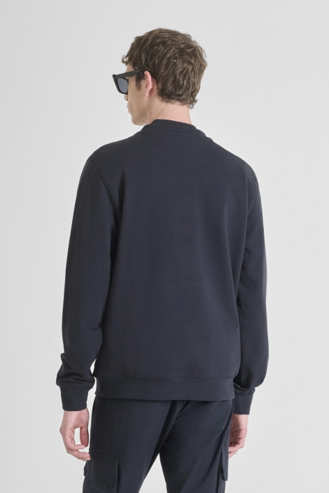 Antony Morato blauwe heren sweater | Model achteraanzicht