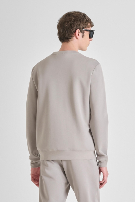 Antony Morato grijze heren sweater | Model achteraanzicht