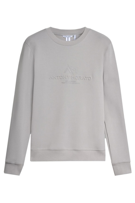Antony Morato grijze heren sweater | Vooraanzicht