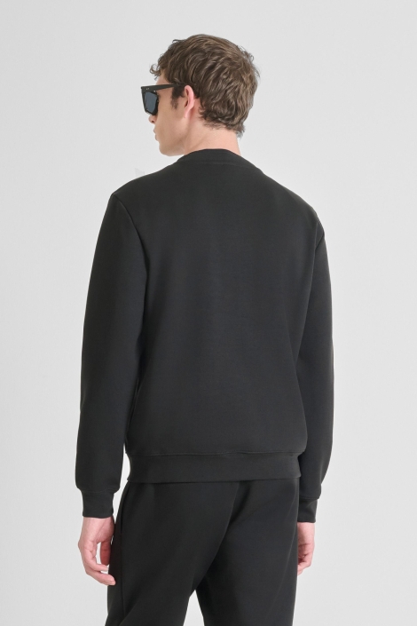Antony Morato zwarte heren sweater | Model achteraanzicht