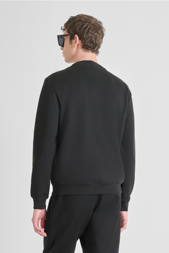 Antony Morato zwarte heren sweater | Model achteraanzicht