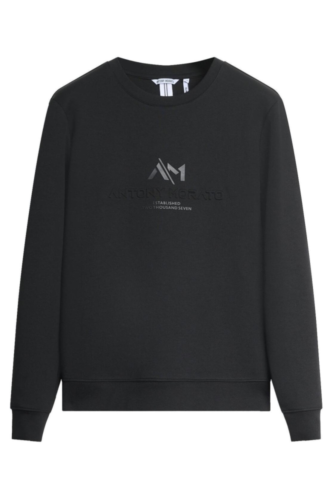 Antony Morato zwarte heren sweater | Vooraanzicht