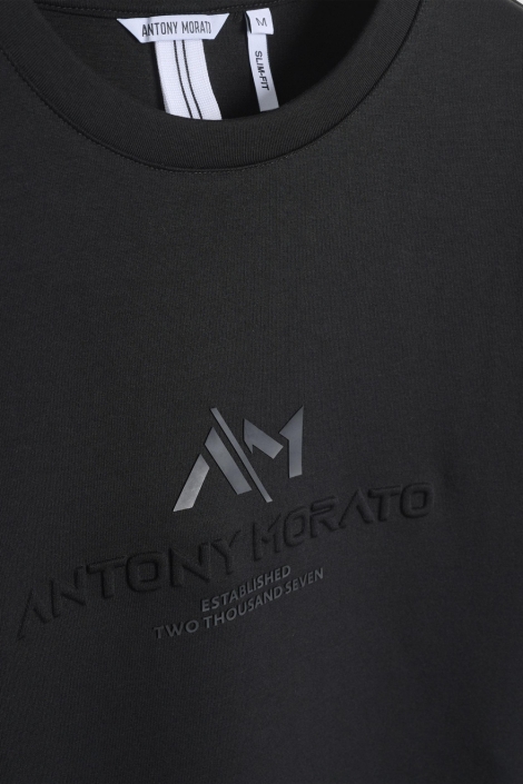 Antony Morato zwarte heren sweater | Close up