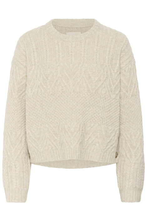 Part Two beige dames trui | Model vooraanzicht