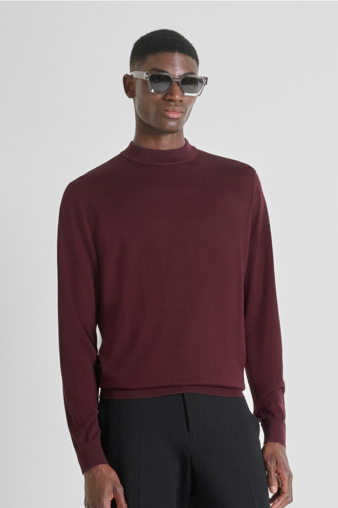 Antony Morato bordeaux heren trui | Vooraanzicht