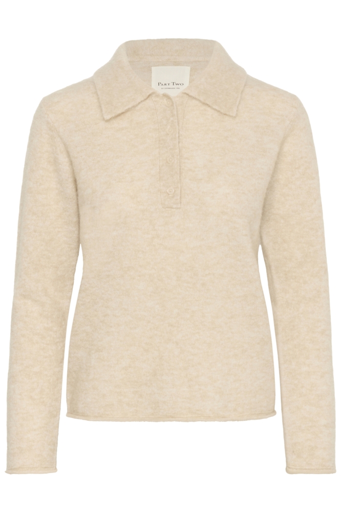 Part Two beige dames trui | Vooraanzicht