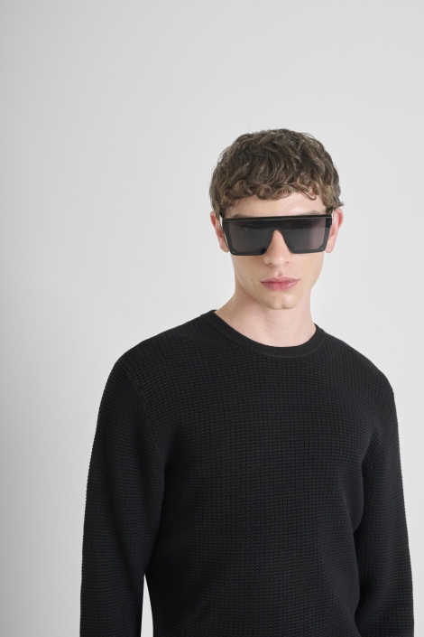 Antony Morato zwarte heren trui | Close up