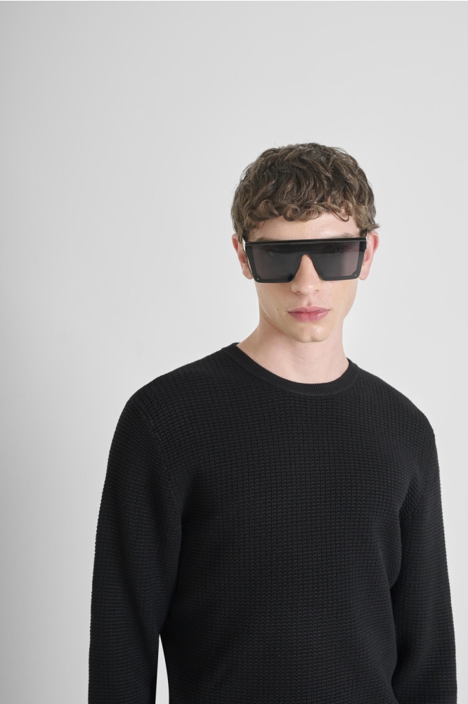 Antony Morato zwarte heren trui | Close up