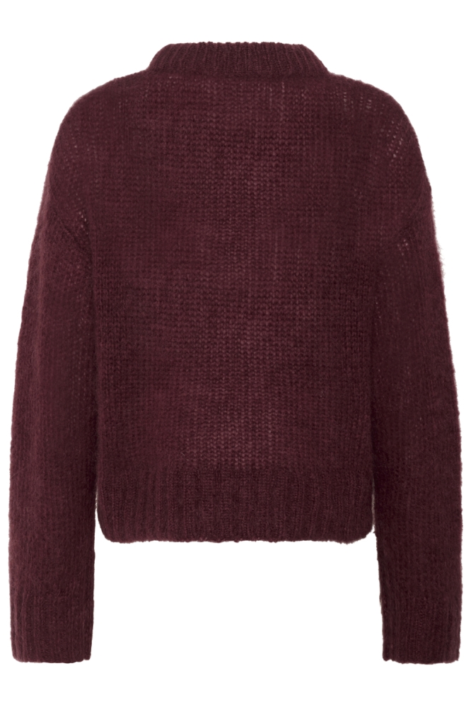 Part Two bordeaux dames trui | Achteraanzicht