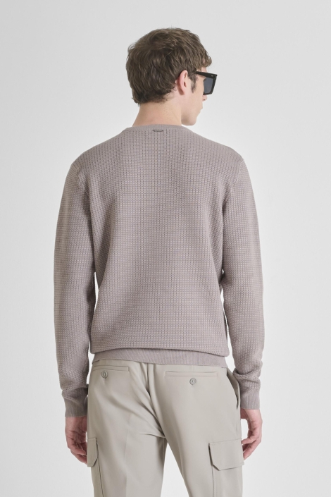 Antony Morato grijze heren trui | Model achteraanzicht