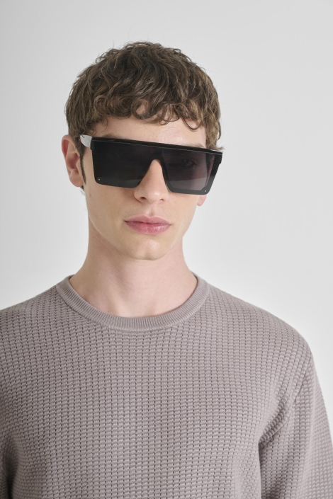 Antony Morato grijze heren trui | Close up