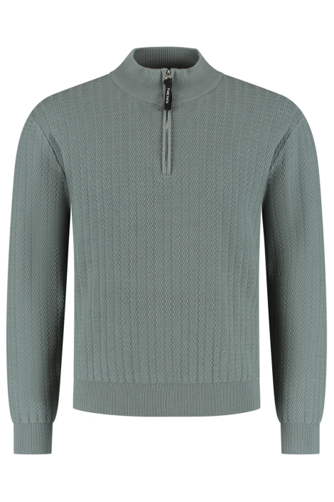 Pure Path groene heren trui | Vooraanzicht