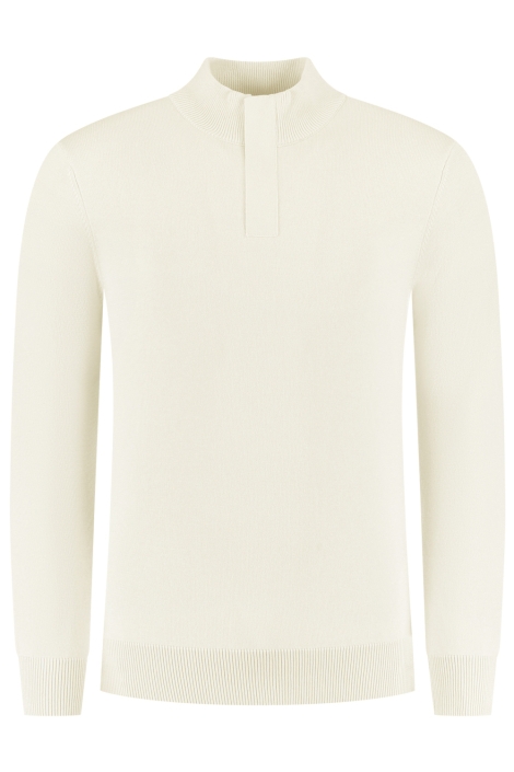 Pure Path ecru heren trui | Vooraanzicht