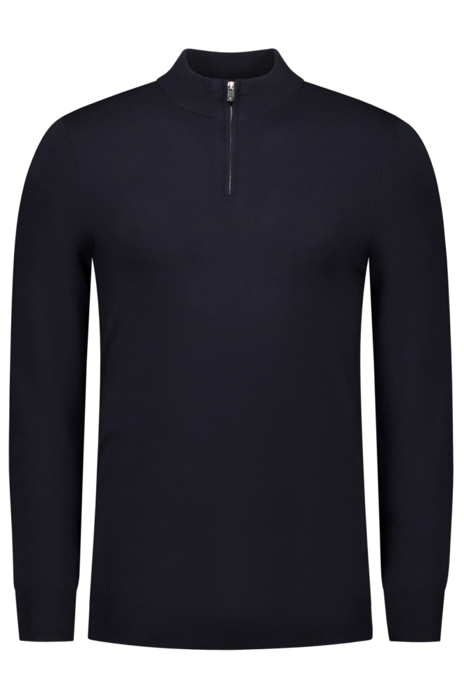 Pure Path blauwe heren trui | Vooraanzicht