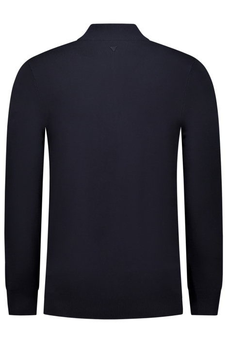 Pure Path blauwe heren trui | Achteraanzicht