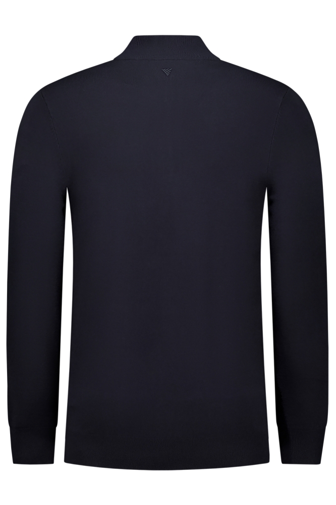 Pure Path blauwe heren trui | Achteraanzicht