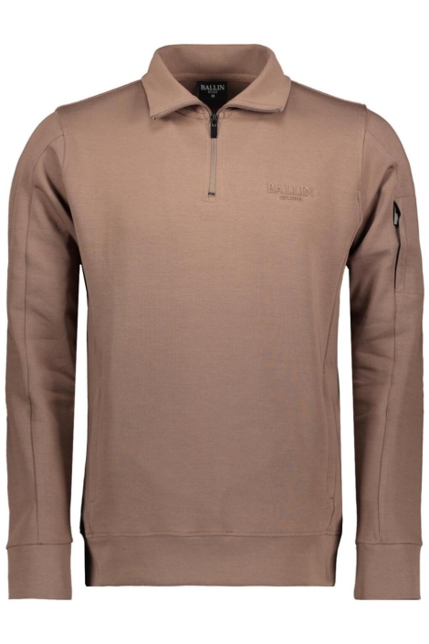 Ballin bruine heren sweater | Vooraanzicht