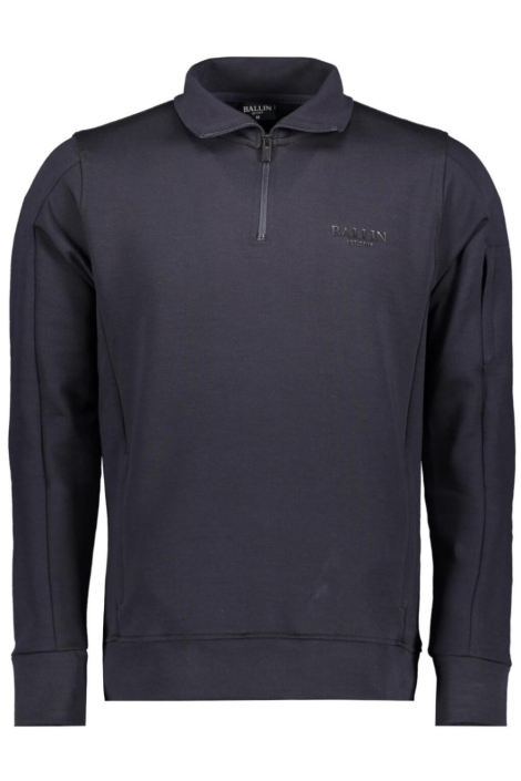 Ballin blauwe heren sweater | Vooraanzicht