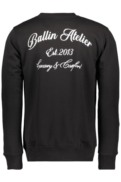 Ballin zwarte heren sweater | Achteraanzicht