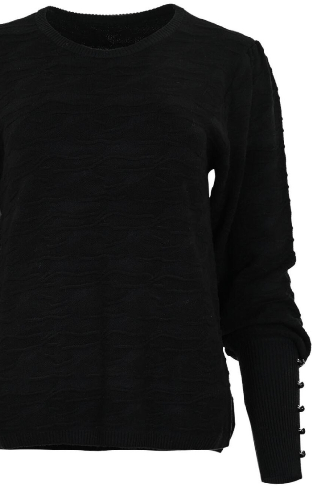 Maicazz zwarte dames trui | Close up