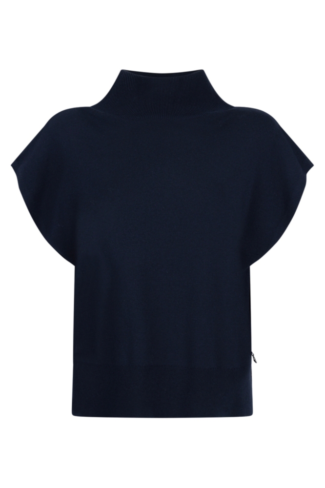 Juffrouw Jansen blauwe dames trui | Vooraanzicht